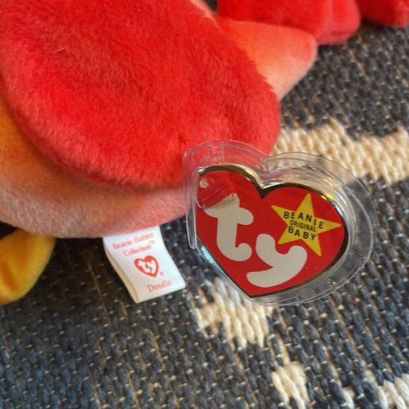 Ty Beanie Babies Doddle the Rooster 1996 style 4171 tag errors - Picture 2 of 4